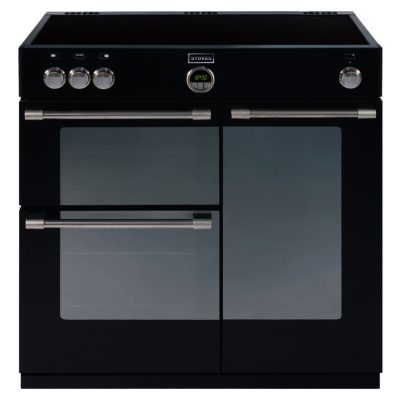 Stoves Sterling 900EI 90cm Electric Induction Range Cooker in Black Stoves Sterling 900EI 90cm Electric Induction Range Cooker in Black
